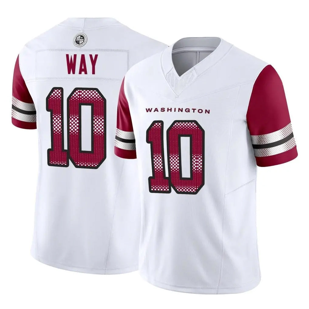 Tuec W.Commanders #10 Tress Way Player White Vapor F.U.S.E. Limited Home Game Stitched Jerseys