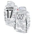 Tuec W.Commanders #17 Terry Mclaurin Player Arctic Camo Limited Salute to Service Pullover Hoodies Game Stitched Jerseys