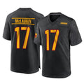 Tuec W.Commanders #17 Terry Mclaurin Player Black Home Game Stitched Jerseys