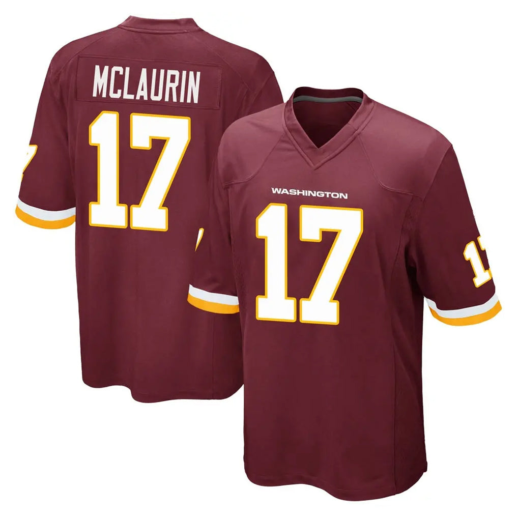 Tuec W.Commanders #17 Terry Mclaurin Player Burgundy Team Color Home Game Stitched Jerseys
