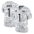 Tuec W.Commanders #1 Rachaad White Player Arctic Camo Limited Salute To Service Home Game Stitched Jerseys