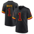 Tuec W.Commanders #1 Rachaad White Player Black Limited Home Game Stitched Jerseys