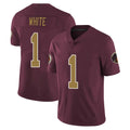 Tuec W.Commanders #1 Rachaad White Player Burgundy Alternate Vapor Untouchable Home Game Stitched Jerseys