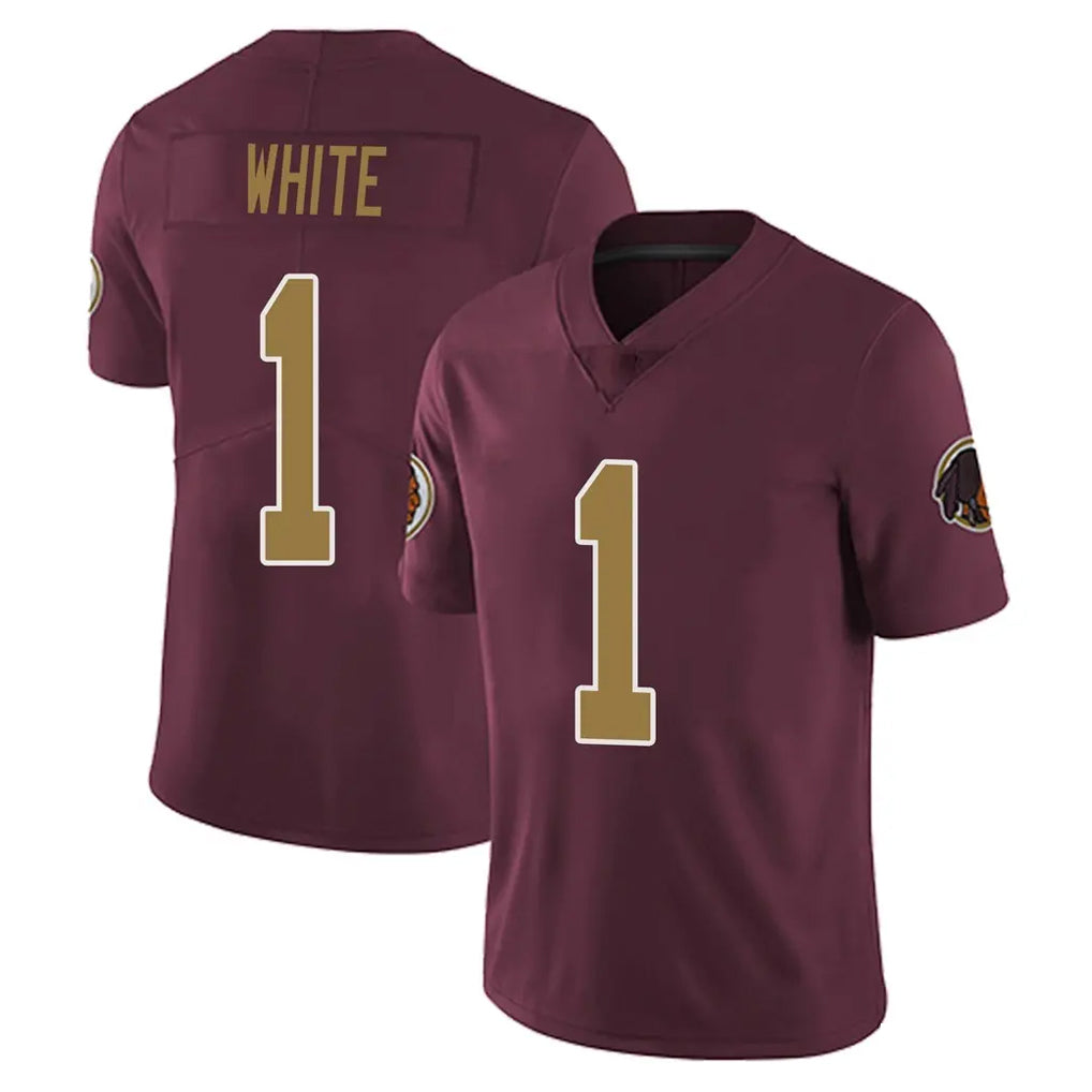 Tuec W.Commanders #1 Rachaad White Player Burgundy Alternate Vapor Untouchable Home Game Stitched Jerseys