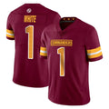 Tuec W.Commanders #1 Rachaad White Player Burgundy Limited Vapor Home Game Stitched Jerseys