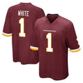 Tuec W.Commanders #1 Rachaad White Player Burgundy Team Color Home Game Stitched Jerseys
