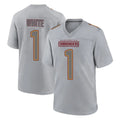 Tuec W.Commanders #1 Rachaad White Player Gray Atmosphere Fashion Home Game Stitched Jerseys