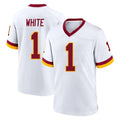 Tuec W.Commanders #1 Rachaad White Player White Home Game Stitched Jerseys
