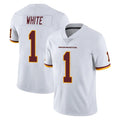Tuec W.Commanders #1 Rachaad White Player White Limited Vapor Untouchable Home Game Stitched Jerseys