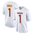 Tuec W.Commanders #1 Rachaad White Player White Tundra Fashion Home Game Stitched Jerseys