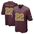 Tuec W.Commanders #22 Jacory Croskey-Merritt Player Burgundy Alternate Home Game Stitched Jerseys
