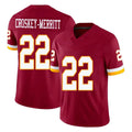 Tuec W.Commanders #22 Jacory Croskey-Merritt Player Burgundy Limited Team Vapor F.U.S.E. Home Game Stitched Jerseys