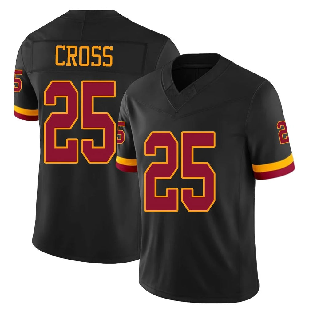 Tuec W.Commanders #25 Nick Cross Player Black Limited Vapor Home Game Stitched Jerseys