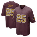 Tuec W.Commanders #25 Nick Cross Player Burgundy Alternate Home Game Stitched Jerseys