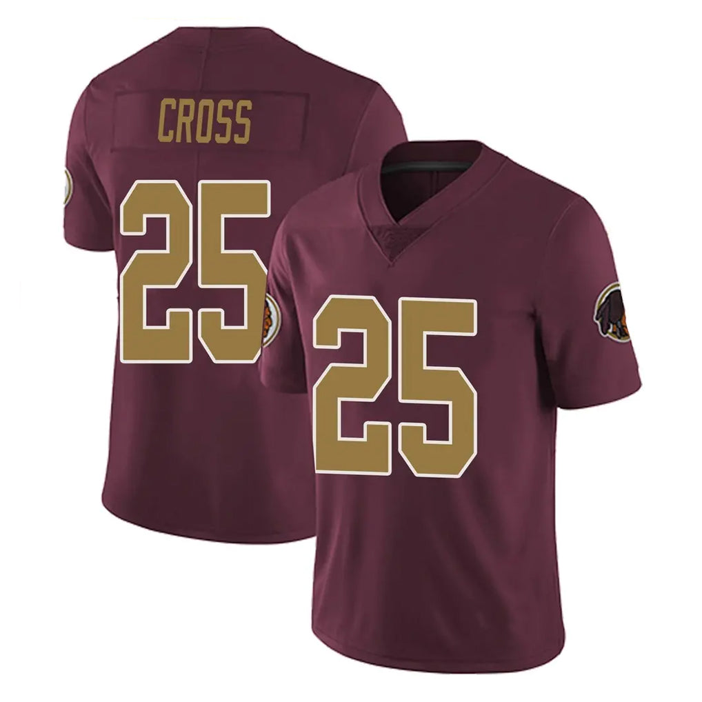 Tuec W.Commanders #25 Nick Cross Player Burgundy Alternate Vapor Untouchable Home Game Stitched Jerseys