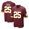 Tuec W.Commanders #25 Nick Cross Player Burgundy Team Color Home Game Stitched Jerseys