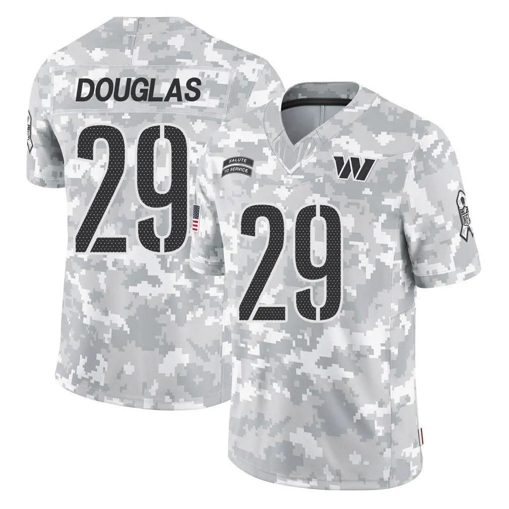 Tuec W.Commanders #29 Rasul Douglas Player Arctic Camo Limited Salute To Service Home Game Stitched Jerseys