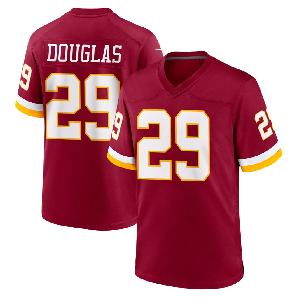 Tuec W.Commanders #29 Rasul Douglas Player Burgundy Game Home Stitched Jerseys