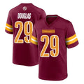 Tuec W.Commanders #29 Rasul Douglas Player Burgundy Home Game Stitched Jerseys