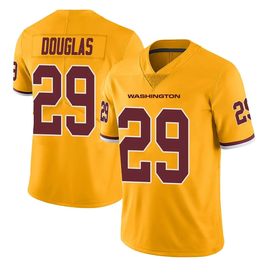 Tuec W.Commanders #29 Rasul Douglas Player Gold Limited Color Rush Home Game Stitched Jerseys