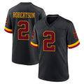 Tuec W.Commanders #2 Amik Robertson Player Black Limited Home Game Stitched Jerseys