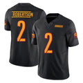 Tuec W.Commanders #2 Amik Robertson Player Black Limited Vapor F.U.S.E. Home Game Stitched Jerseys