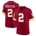 Tuec W.Commanders #2 Amik Robertson Player Burgundy Game Home Stitched Jerseys