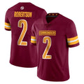 Tuec W.Commanders #2 Amik Robertson Player Burgundy Limited Vapor Home Game Stitched Jerseys