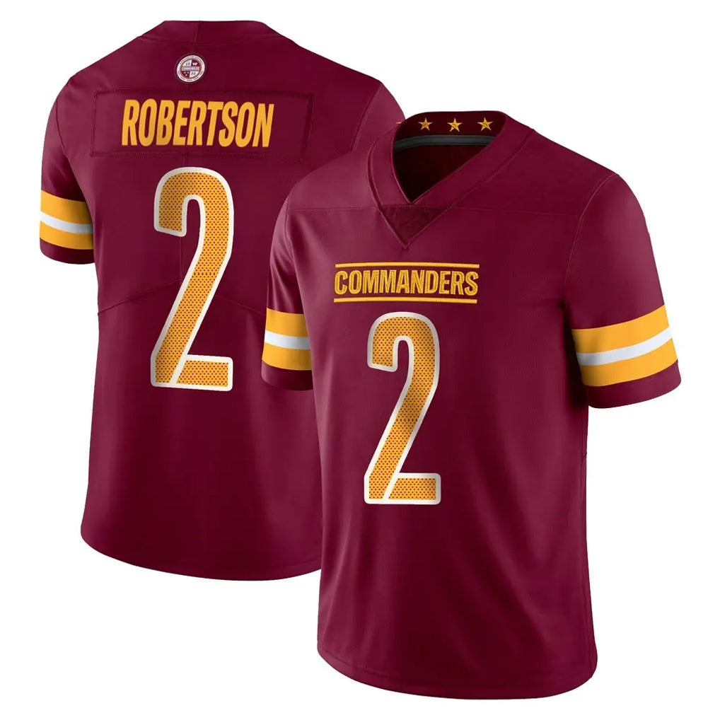 Tuec W.Commanders #2 Amik Robertson Player Burgundy Limited Vapor Home Game Stitched Jerseys