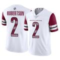Tuec W.Commanders #2 Amik Robertson Player White Limited Vapor Home Game Stitched Jerseys