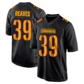 Tuec W.Commanders #39 Jeremy Reaves Player Black Carbon Fashion Home Game Stitched Jerseys