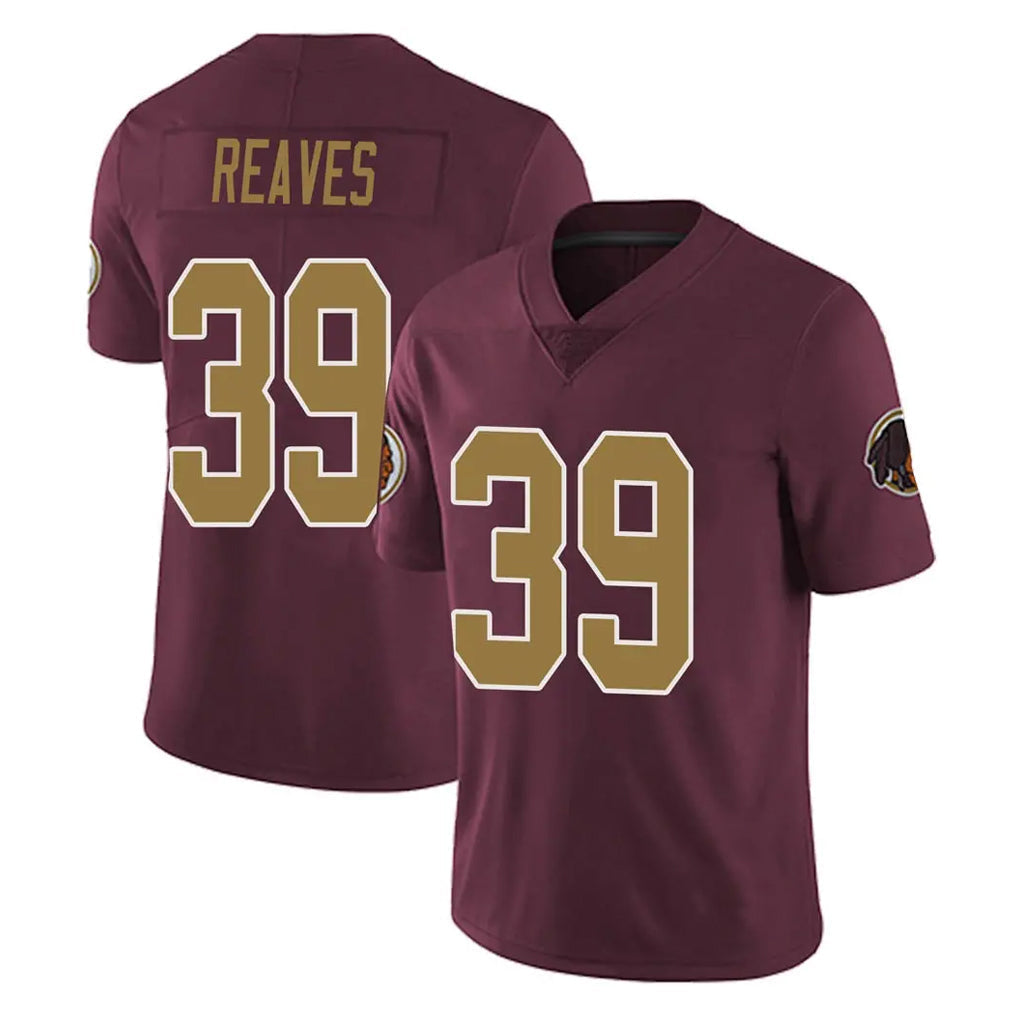 Tuec W.Commanders #39 Jeremy Reaves Player Burgundy Alternate Vapor Untouchable Home Game Stitched Jerseys