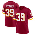 Tuec W.Commanders #39 Jeremy Reaves Player Burgundy Game Home Stitched Jerseys