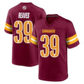 Tuec W.Commanders #39 Jeremy Reaves Player Burgundy Home Game Stitched Jerseys