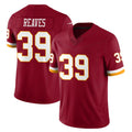 Tuec W.Commanders #39 Jeremy Reaves Player Burgundy Limited Team Vapor F.U.S.E. Home Game Stitched Jerseys