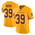 Tuec W.Commanders #39 Jeremy Reaves Player Gold Limited Color Rush Home Game Stitched Jerseys