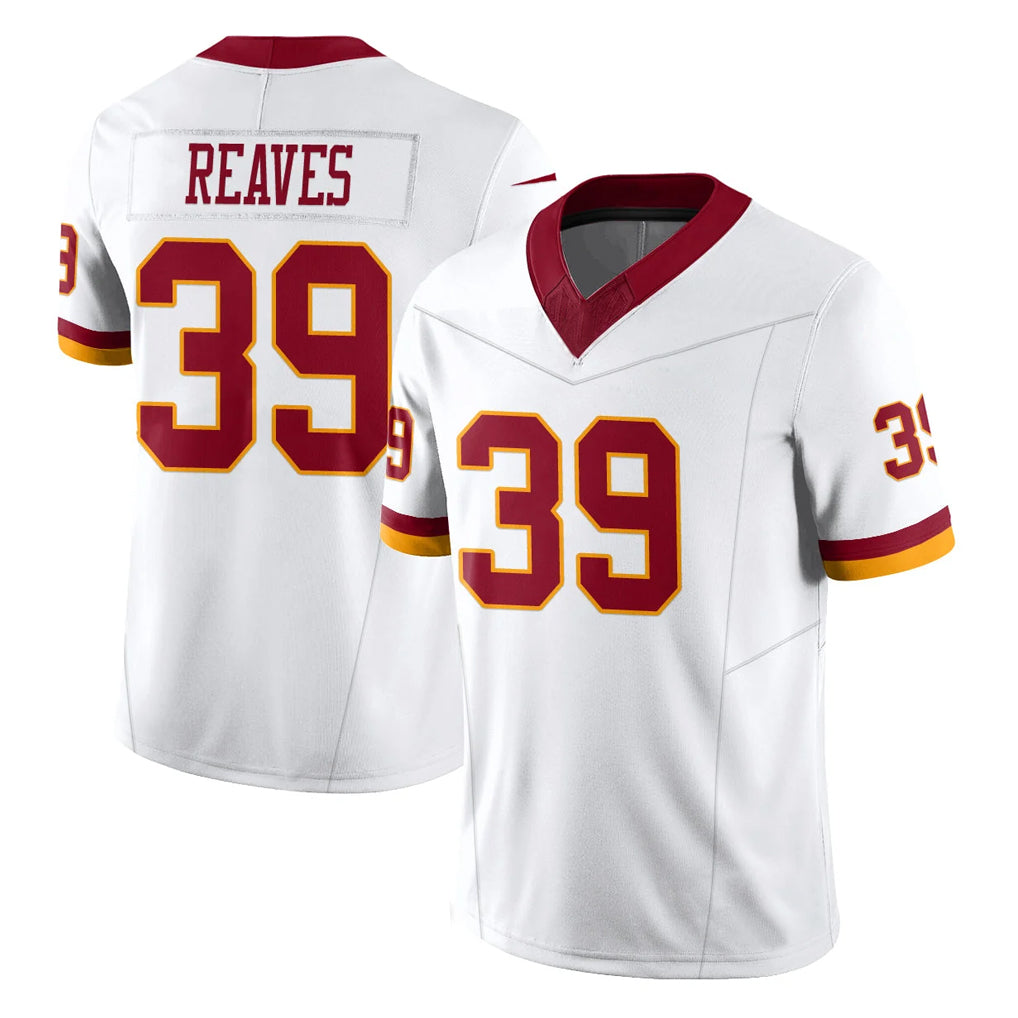 Tuec W.Commanders #39 Jeremy Reaves Player White Limited Vapor F.U.S.E. Home Game Stitched Jerseys