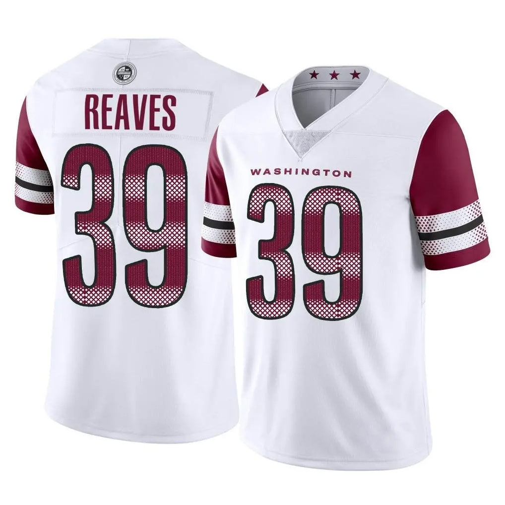 Tuec W.Commanders #39 Jeremy Reaves Player White Limited Vapor Home Game Stitched Jerseys