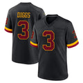 Tuec W.Commanders #3 Stefon Diggs Player Black Limited Home Game Stitched Jerseys
