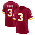 Tuec W.Commanders #3 Stefon Diggs Player Burgundy Game Home Stitched Jerseys