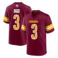Tuec W.Commanders #3 Stefon Diggs Player Burgundy Home Game Stitched Jerseys