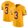 Tuec W.Commanders #3 Stefon Diggs Player Gold Limited Color Rush Home Game Stitched Jerseys