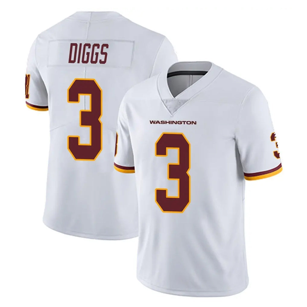 Tuec W.Commanders #3 Stefon Diggs Player White Limited Vapor Untouchable Home Game Stitched Jerseys