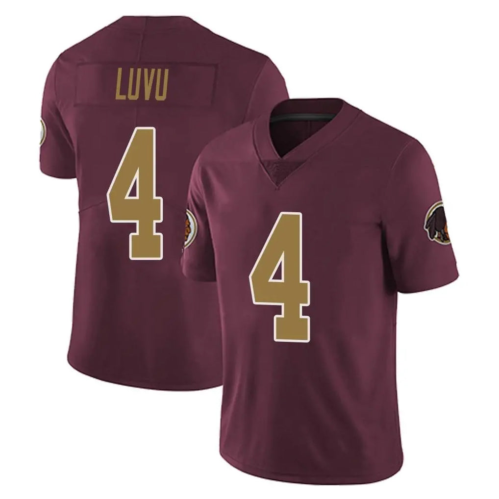 Tuec W.Commanders #4 Frankie Luvu Player Burgundy Alternate Vapor Untouchable Home Game Stitched Jerseys