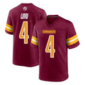 Tuec W.Commanders #4 Frankie Luvu Player Burgundy Home Game Stitched Jerseys