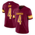 Tuec W.Commanders #4 Frankie Luvu Player Burgundy Limited Vapor Home Game Stitched Jerseys