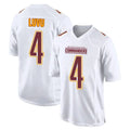 Tuec W.Commanders #4 Frankie Luvu Player White Tundra Fashion Home Game Stitched Jerseys