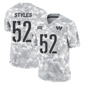 Tuec W.Commanders #52 Sonny Styles Player Arctic Camo Limited Salute To Service Home Game Stitched Jerseys