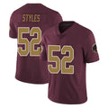 Tuec W.Commanders #52 Sonny Styles Player Burgundy Alternate Vapor Untouchable Home Game Stitched Jerseys