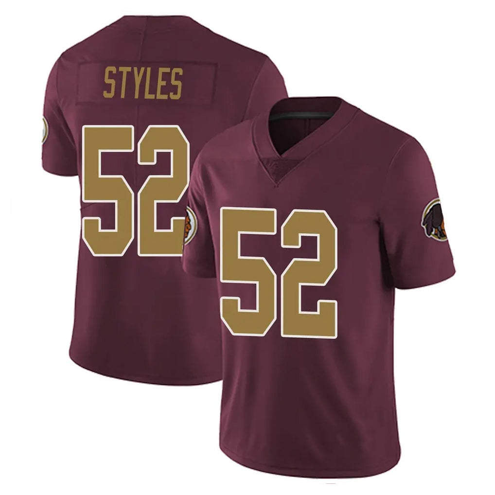 Tuec W.Commanders #52 Sonny Styles Player Burgundy Alternate Vapor Untouchable Home Game Stitched Jerseys
